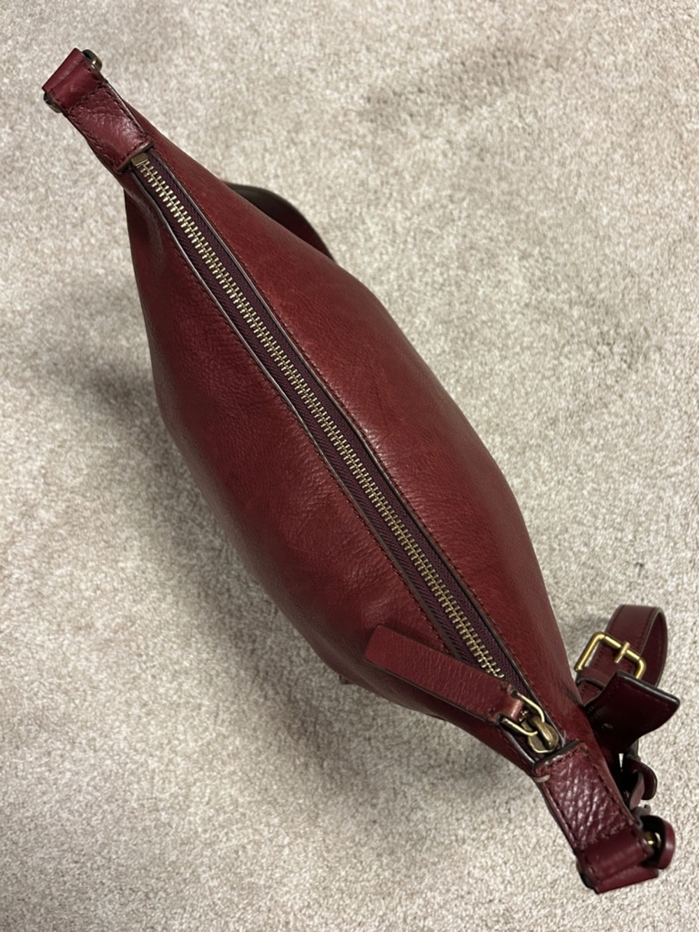 *TWO* FOSSIL Leather Shoulder/Crossbody Bags, Black (ZB6457) & Burgundy (ZB6642) - Picture 2 of 16